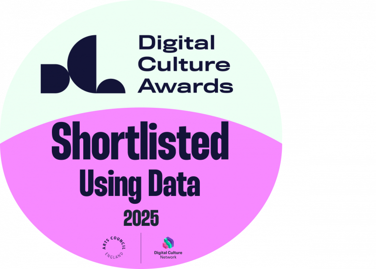 Website badge – Using Data Shortlisted